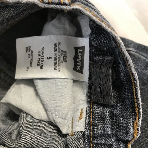 Levi Strauss Classic Red Label Shorts Youth Size 5 Reg Faux Button Pocket Design - Picture 6 of 12